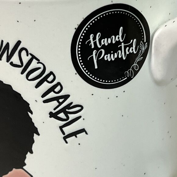TALENTED, GRATEFUL, UNSTOPPABLE Ceramic Coffee Tea Mug 20oz Women Empowerment - Picture 5 of 12